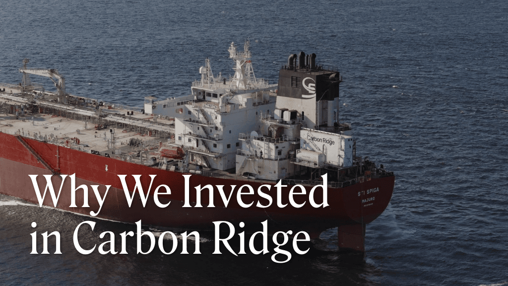 Carbon Ridge’s first carbon capture system, the “Lone Ranger,” installed on the cargo vessel STI SPIGA.  (Photo credits: Businesswire)