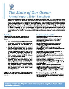 State of Our Ocean report factsheet